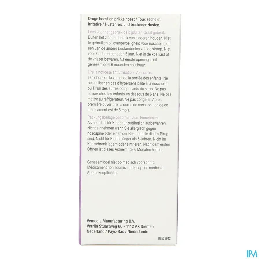 packshot van Nosca Mereprine 1mg/ml Siroop 300 ml