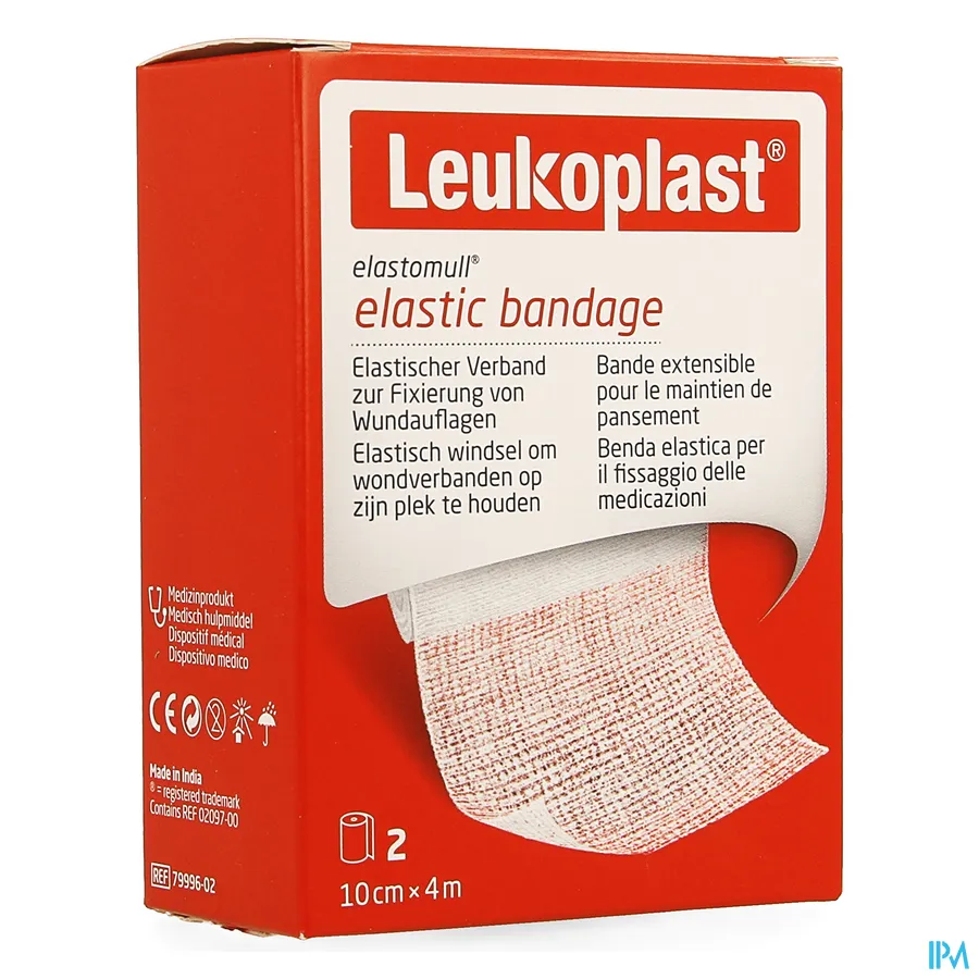 packshot van Elastomull 10cmx4m 2 Leukoplast