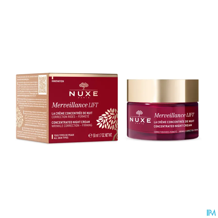 productshot van Nuxe Merveillance Lift Geconcentreerde Nacht Crème 50 ml