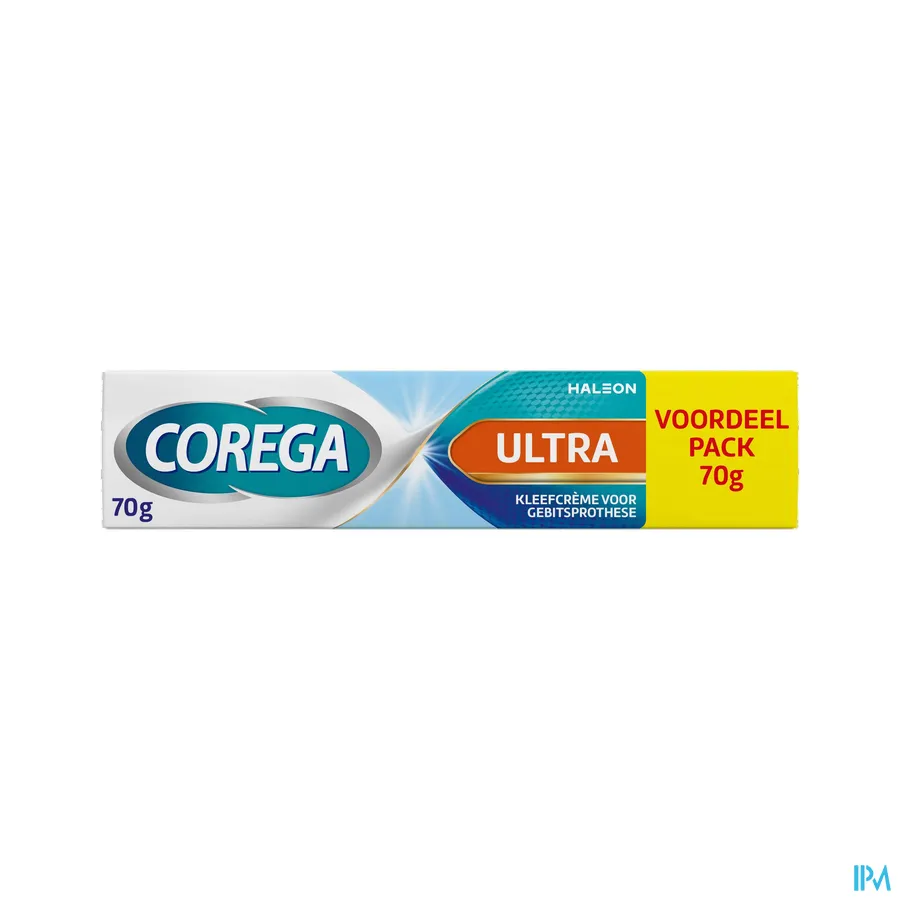 packshot van Corega Ultra Kleefcrème 70 g