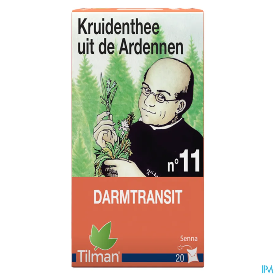 packshot van Tilman Kruidenthee uit de Ardennen n°11 Darmtransit met Senna 20 Zakjes