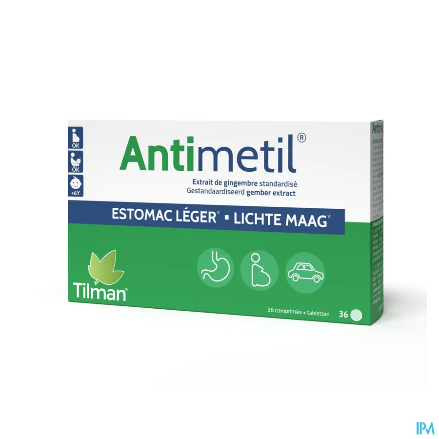 packshot van Antimetil 36 tabletten