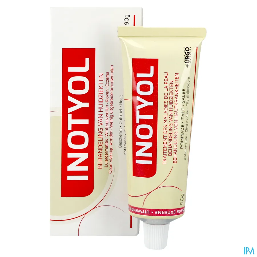 productshot van Inotyol Zalf voor de Behandeling van Huidziekten Tube 90 g