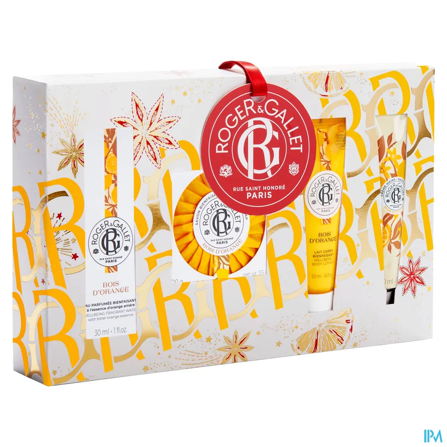 packshot van Roger & gallet Set Noel Rit Bois Orange 30ml 4 Producten