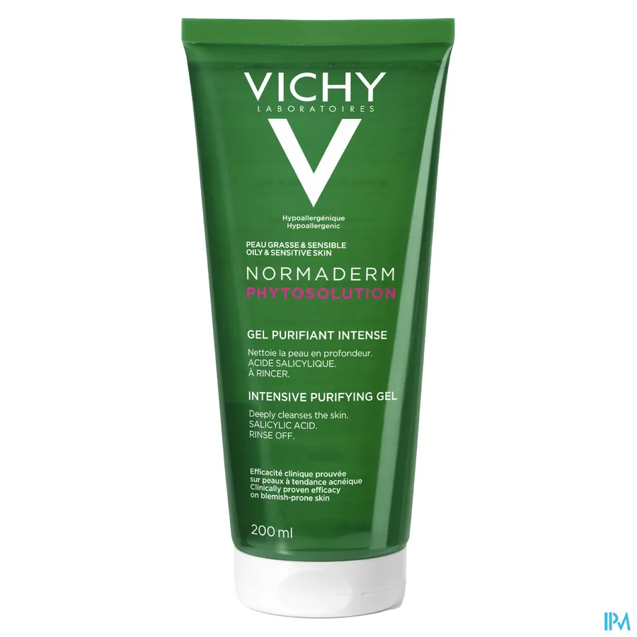 packshot van Vichy Normaderm Phytosolution Intensief Zuiverende Gel 200 ml