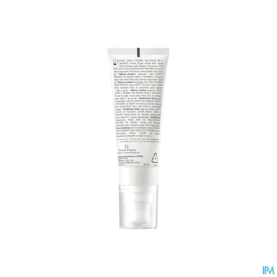 productshot van A-Derma Exomega Allergo Emolliërende Balsem 40 ml