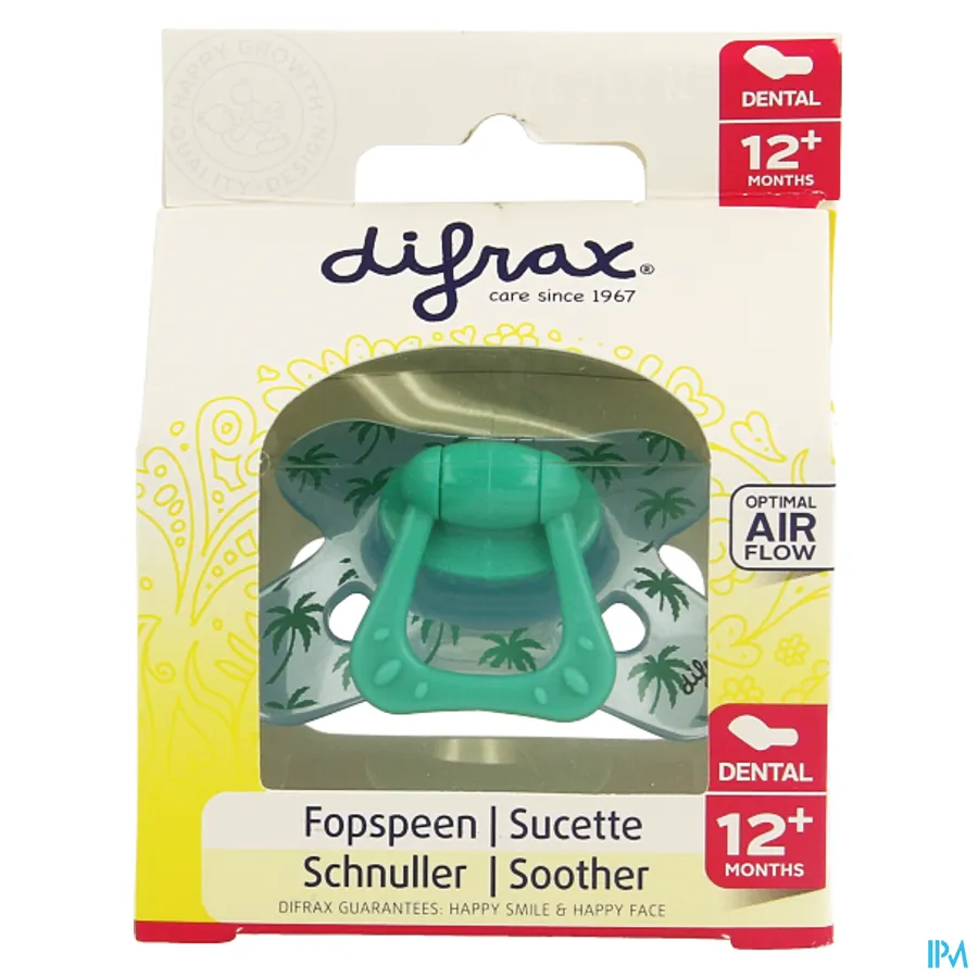 packshot van Difrax Fopspeen Dental Semi Filled +12m