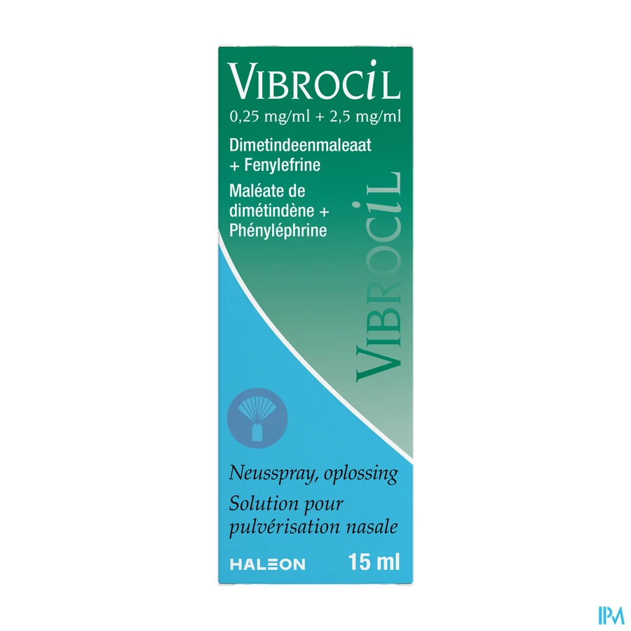 packshot van Vibrocil Neusspray bij Rhinitis 15 ml