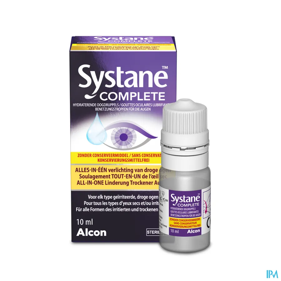 packshot van Systane Complete Oogdruppels Zonder Conserveermiddel 10 ml