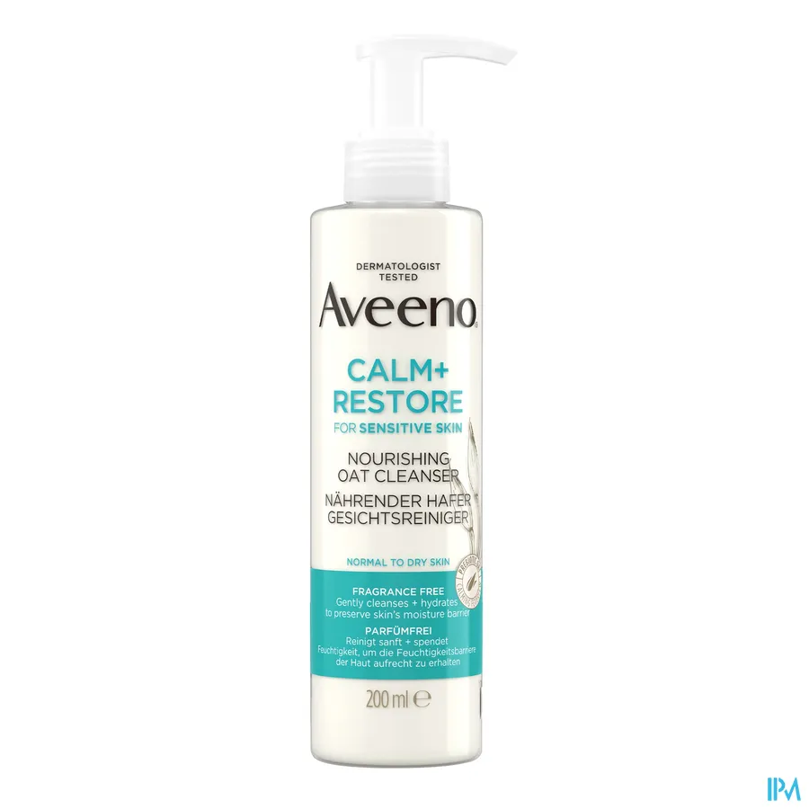 packshot van Aveeno Calm+Restore Voedende Reiniger 200 ml