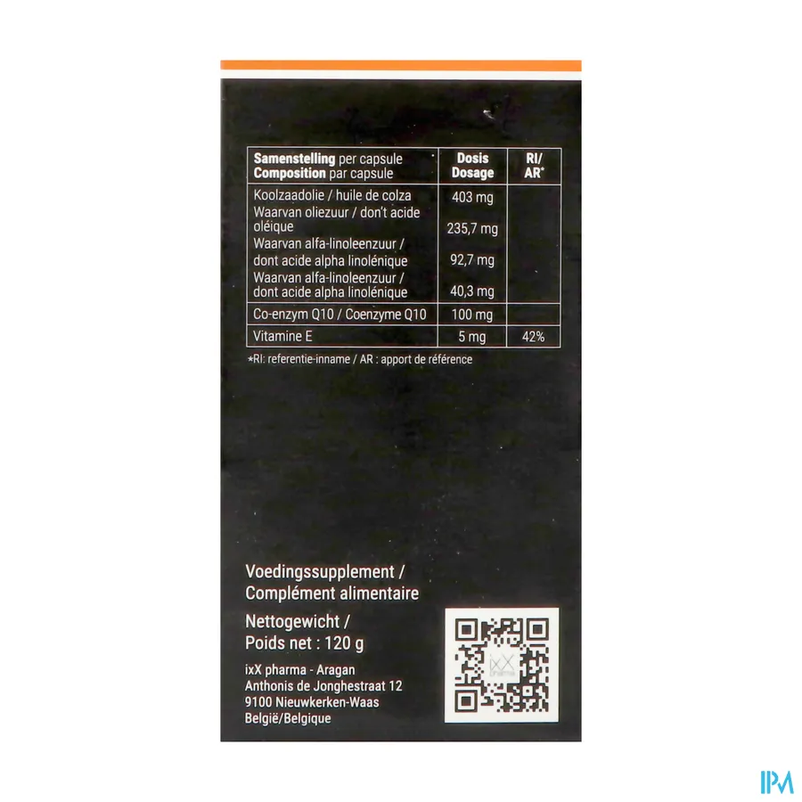 packshot van UbixX 100 150 capsules