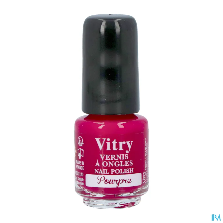 packshot van Vitry Nagellak 120 Pourpre 4 ml