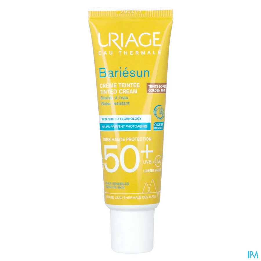 packshot van Uriage Bariésun Crème Teintee SPF50+ Doree 50 ml