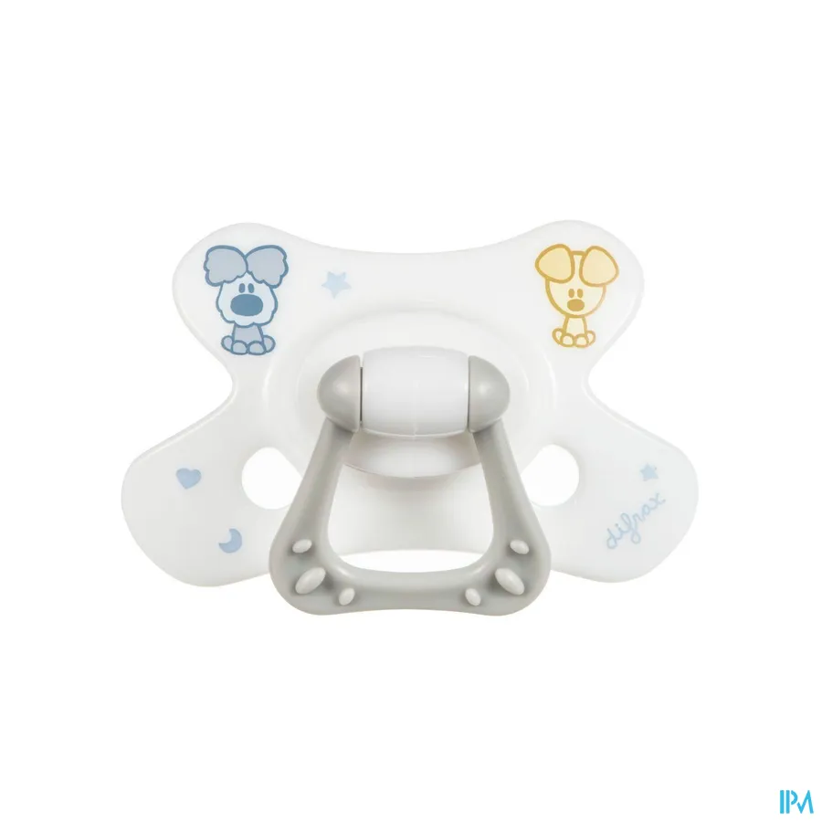 packshot van Difrax Fopspeen Natural Woezel & Pip 12+ 1 stuk