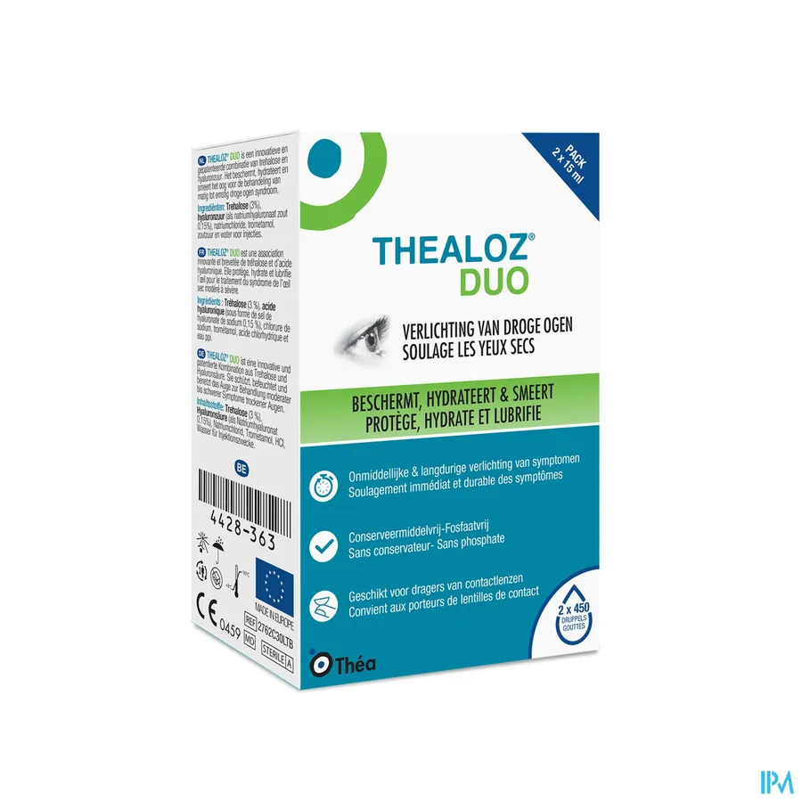 packshot van Thealoz Duo Oogdruppels 2 x 15 ml