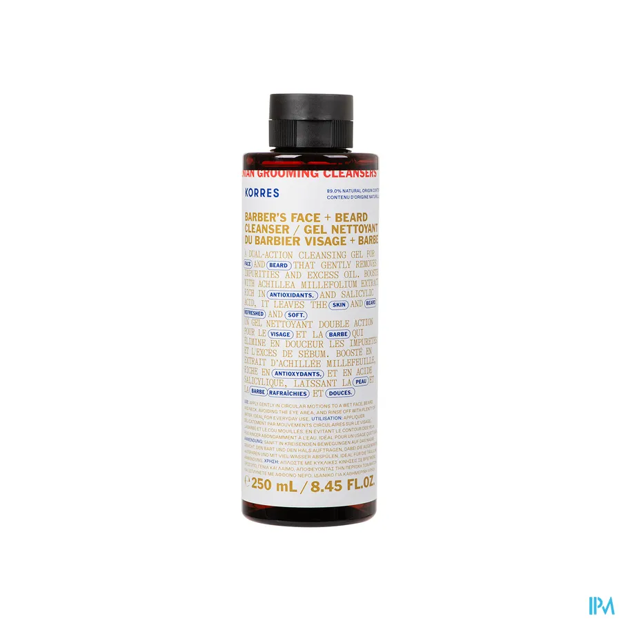 packshot van Korres Km Achillea Mens Face Cleanser 250ml