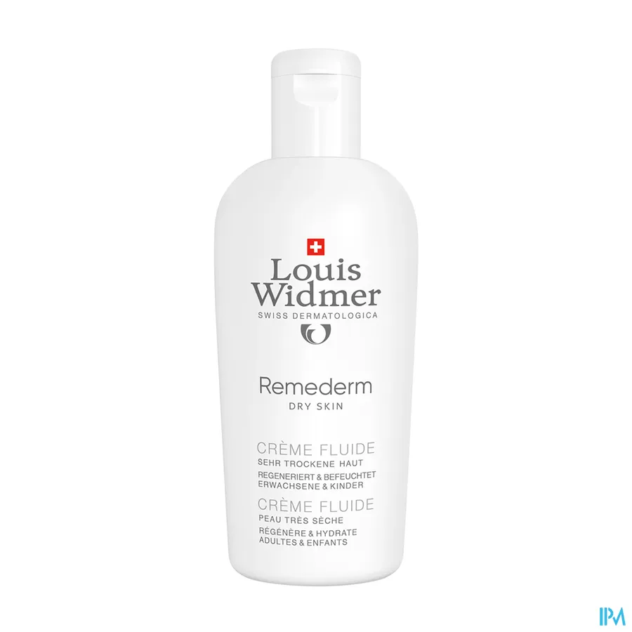 packshot van Widmer Remederm Crème Fluide zonder Parfum 200 ml