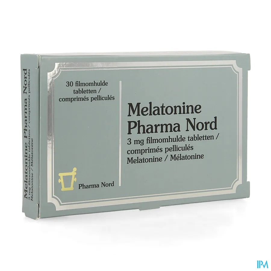 packshot van Pharma Nord Melatonine 3 mg 30 tabletten