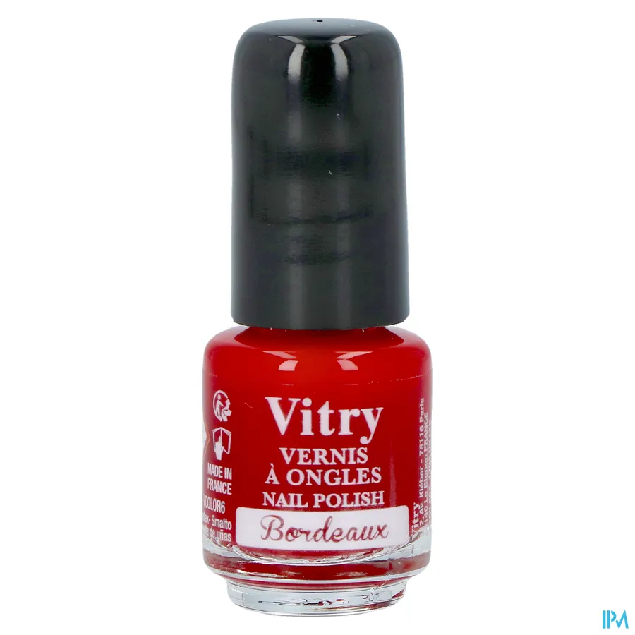 packshot van Vitry Nagellak 6 Bordeaux 4 ml