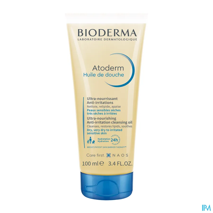 packshot van Bioderma Atoderm Douche Olie Tube 100 ml