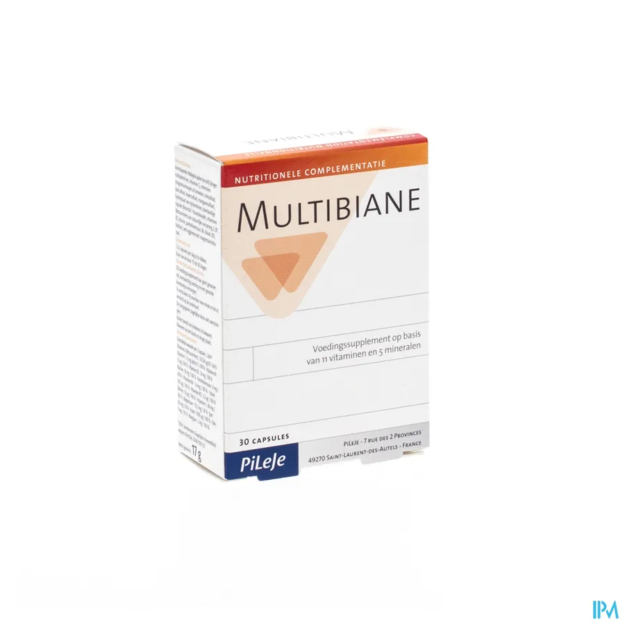 packshot van Pileje Multibiane 30 capsules