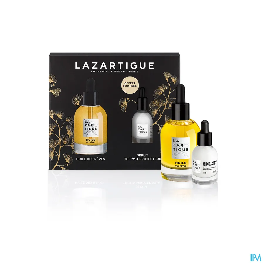 productshot van Lazartigue Coffret Huile Reves 50 ml + serum Exc. 10 ml