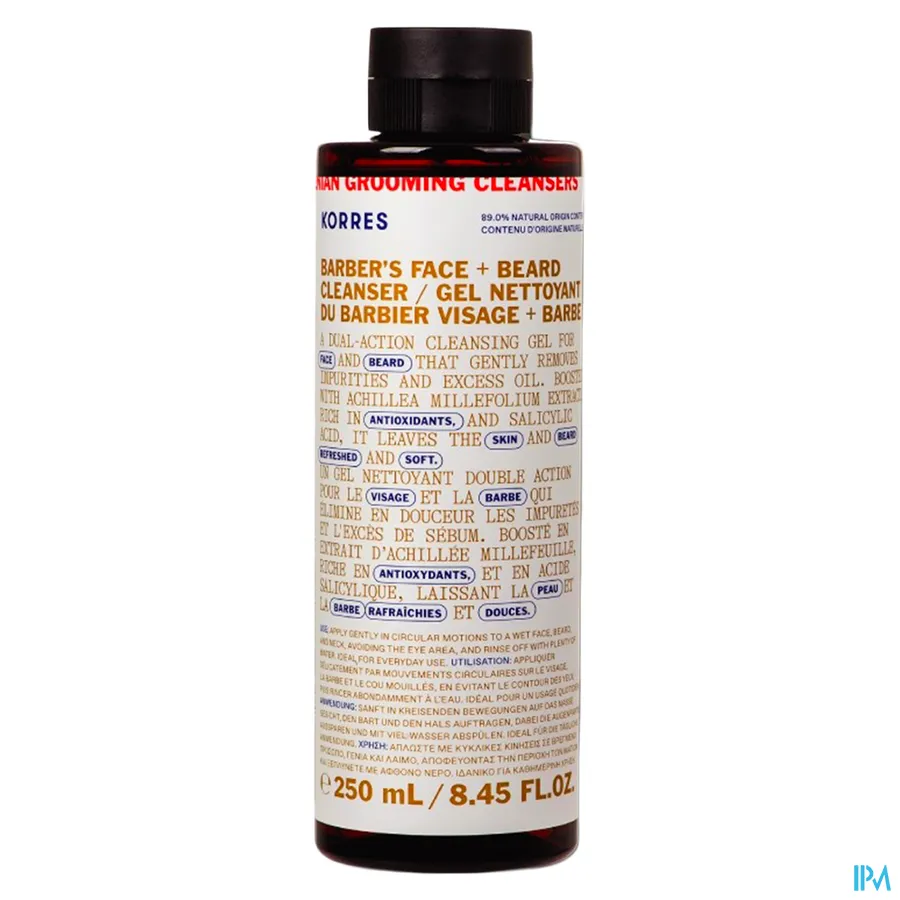 packshot van Korres Km Achillea Mens Face Cleanser 250ml