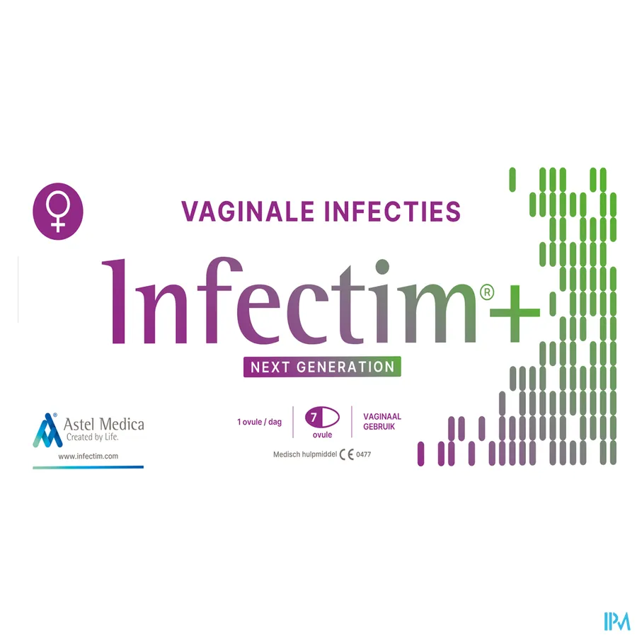 packshot van Infectim+ Vaginale Ovulen 7 stuks