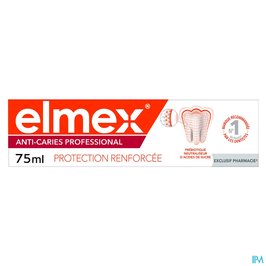 packshot van Elmex Tandpasta Anti-Cariës Professional 75 ml