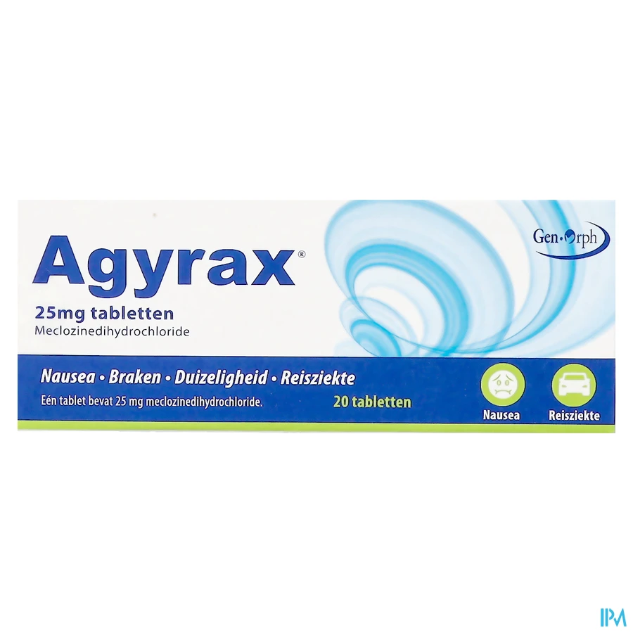 packshot van Agyrax 25 mg 20 tabletten