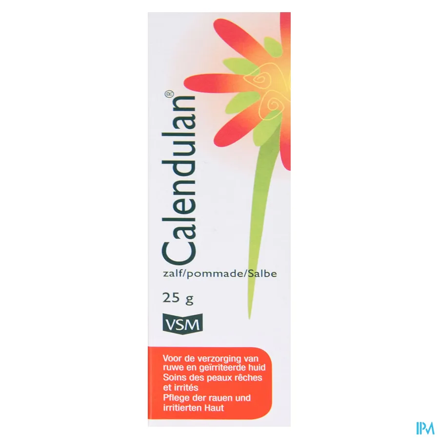 packshot van Calendulan Zalf voor Verzorging van Ruwe en Geïrriteerde Huid 25 g