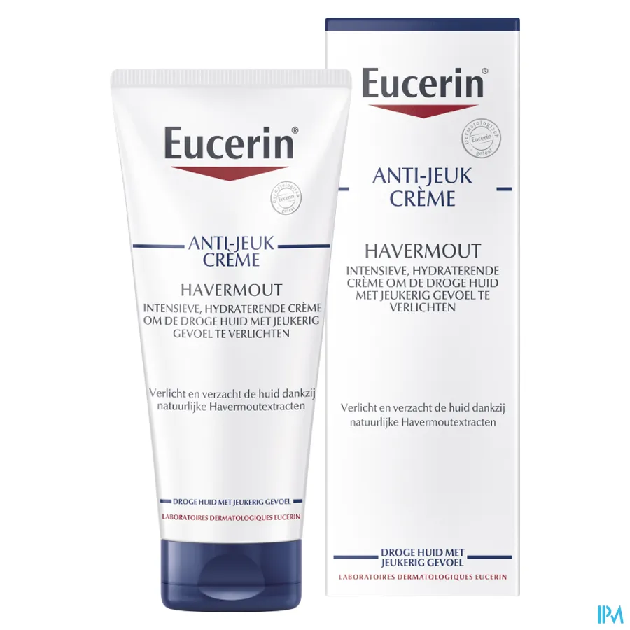 productshot van Eucerin droge huid anti-jeuk creme 200ml