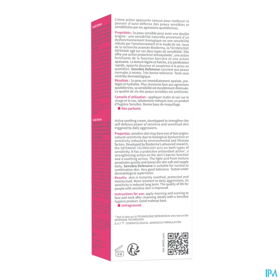 packshot van Bioderma Sensibio Defensive 40 ml