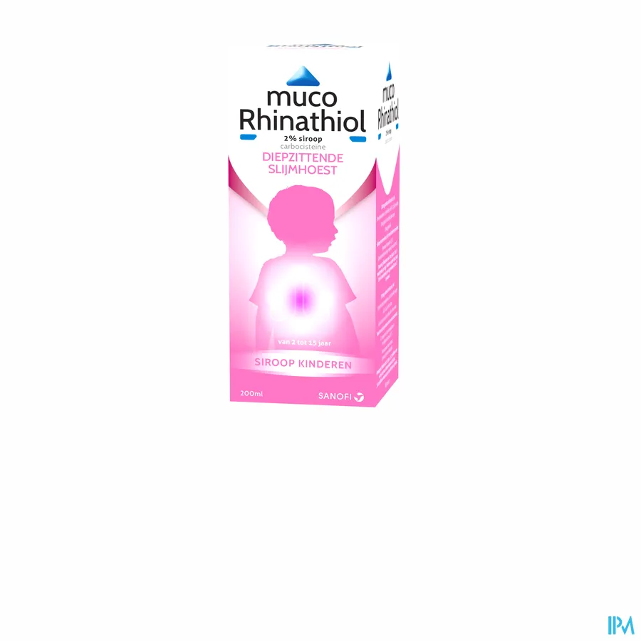 packshot van Muco Rhinathiol 2% Kind Siroop 200 ml