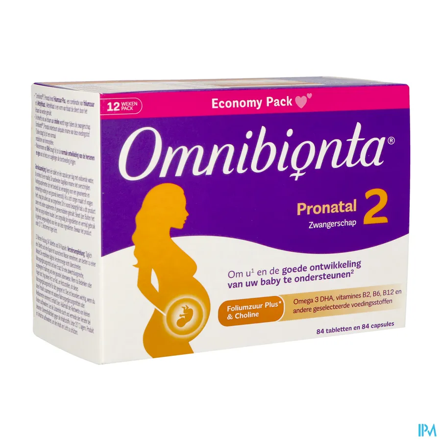packshot van Omnibionta Pronatal 2 84 tabletten + 84 capsules