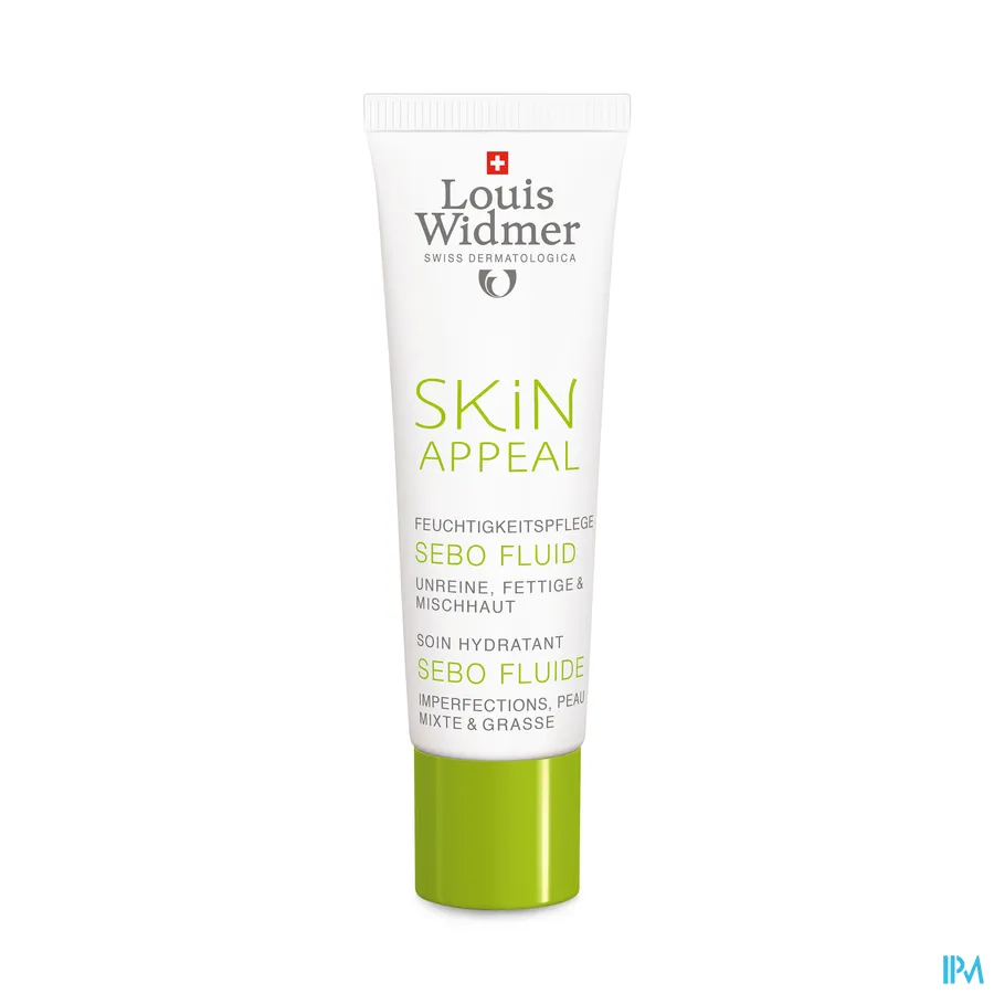 productshot van Louis Widmer Skin Appeal Sebo Fluide zonder parfum 30ml