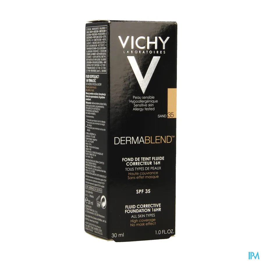 packshot van Vichy Dermablend Fond De Teint Fluide 35 Sand 30 ml