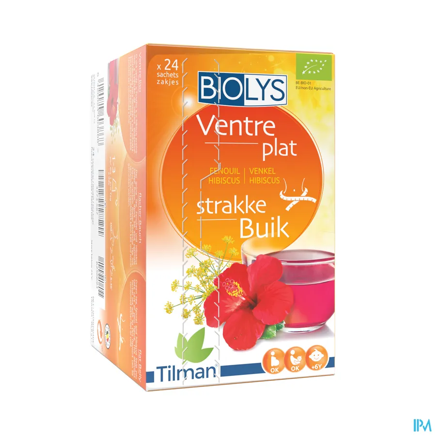 packshot van Tilman Biolys Strakke Buik Venkel-Hibiscus 24 zakjes