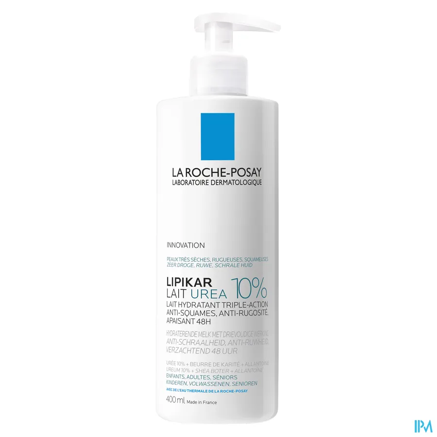 packshot van La Roche-Posay Lipikar Urea 10% Melk 400 ml