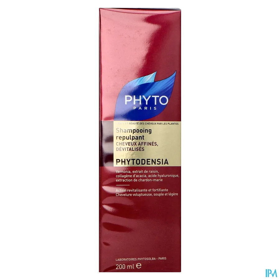packshot van Phyto Phytodensia Shampoo voor Voller Haar voor Fijn en Futloos Haar 200 ml