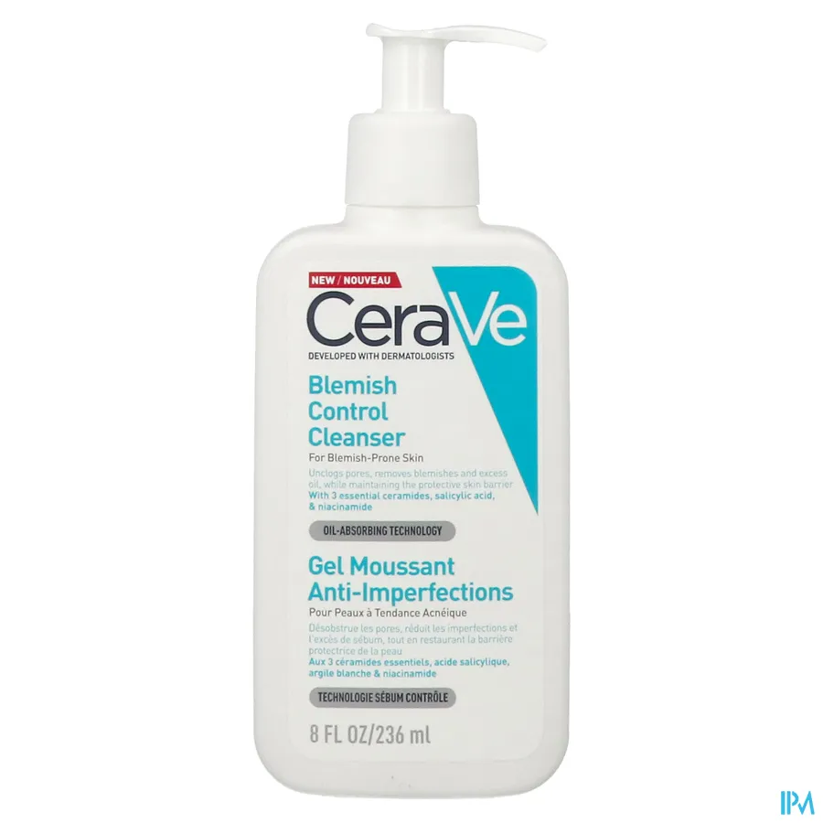 packshot van CeraVe Anti-Onzuiverheden Reinigingsgel 236 ml