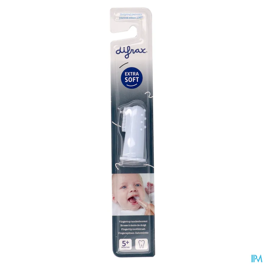 packshot van Difrax Tandenborstel Vingertop Silicone 1stuk