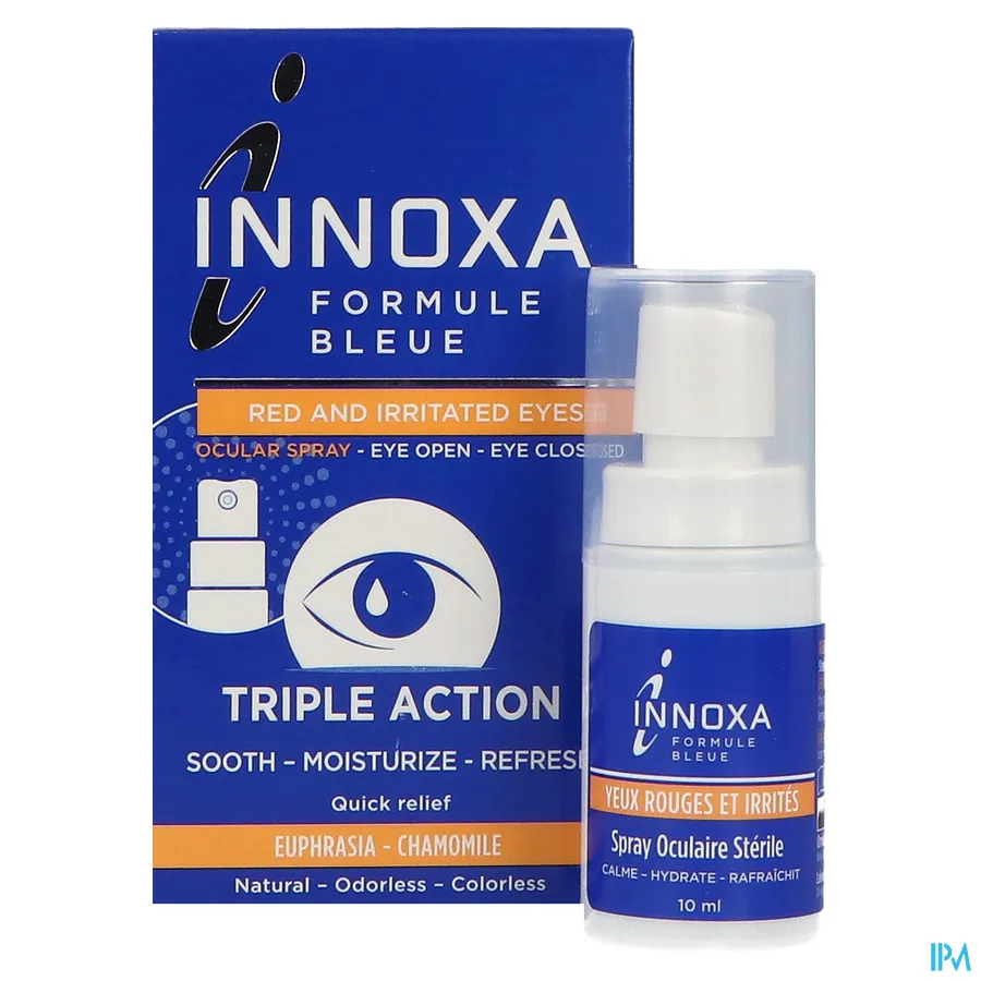 productshot van Innoxa Triple Action Oogspray (Rode & Geïriteerde Ogen) 10 ml