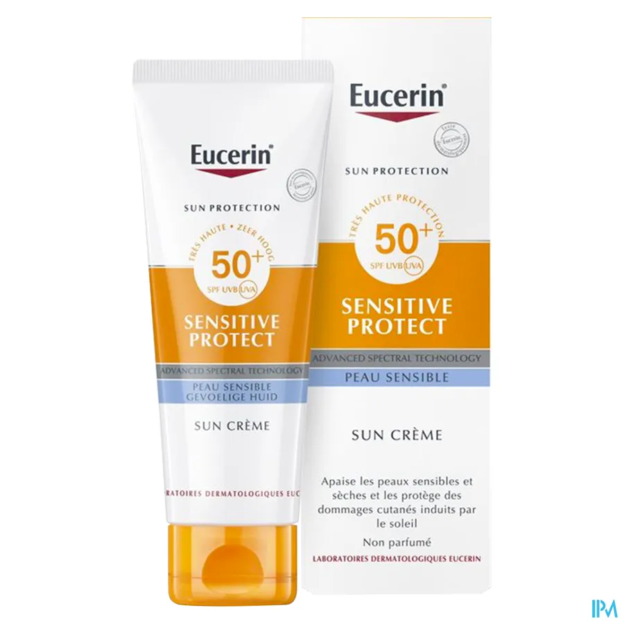 productshot van Eucerin Sensitive Protect Sun Crème SPF50+ 50 ml