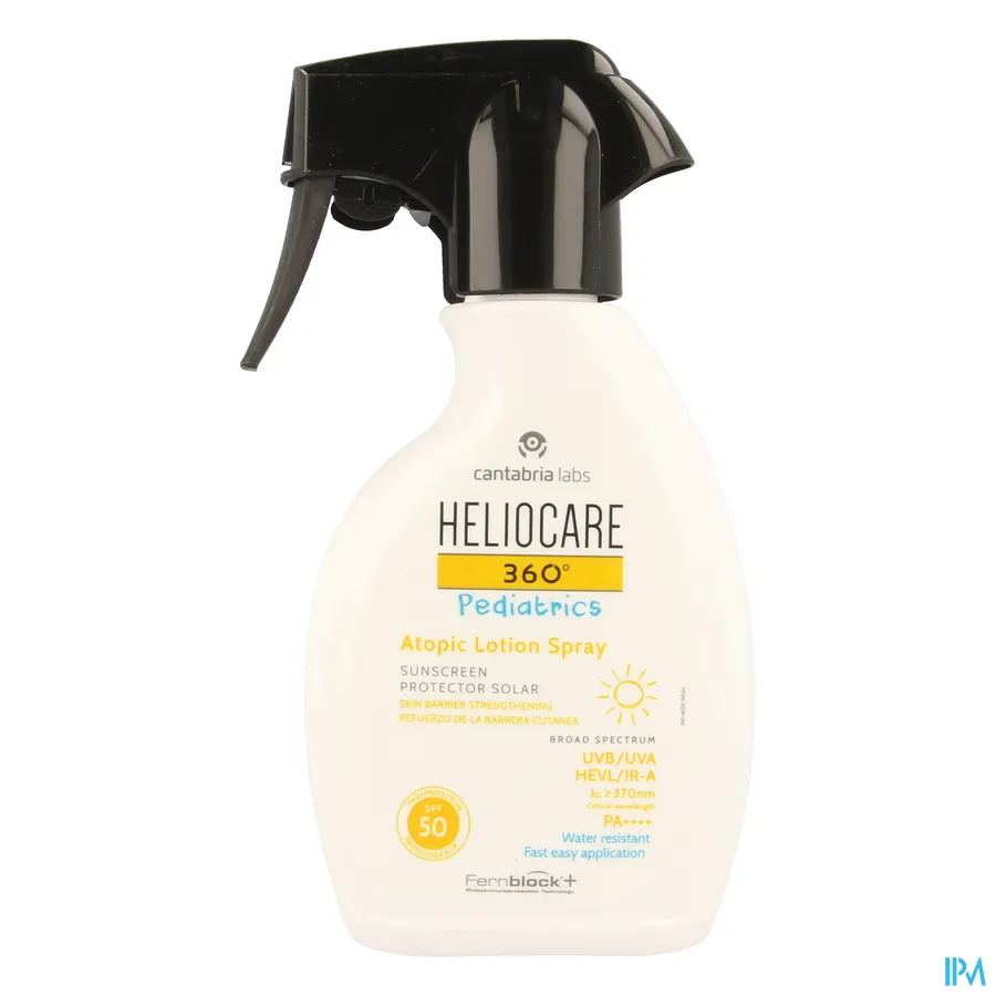 packshot van Heliocare Pediatrics Zonnespray Atopische huid SPF50 250 ml