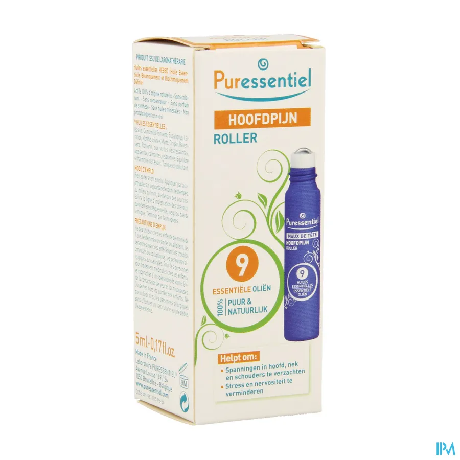 packshot van Puressentiel Hoofdpijn Roller 9