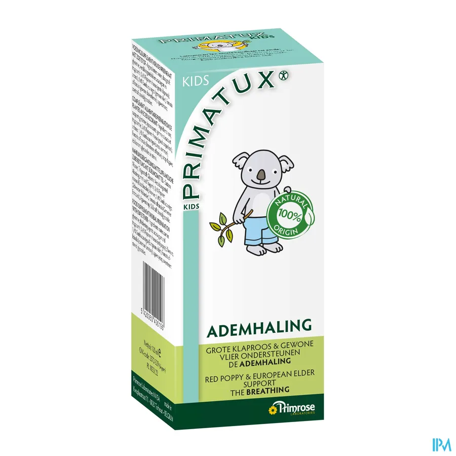 packshot van Primatux Kids voor de Ademhaling 120 ml