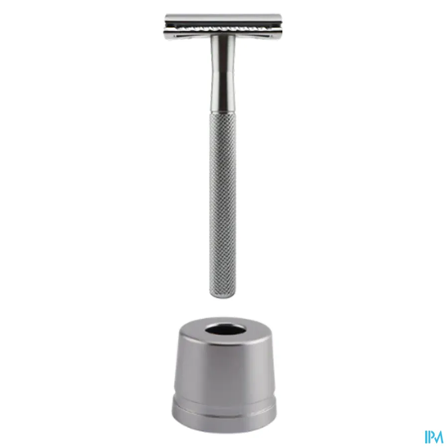 packshot van Wondr Safety Razor + Houder Zilver