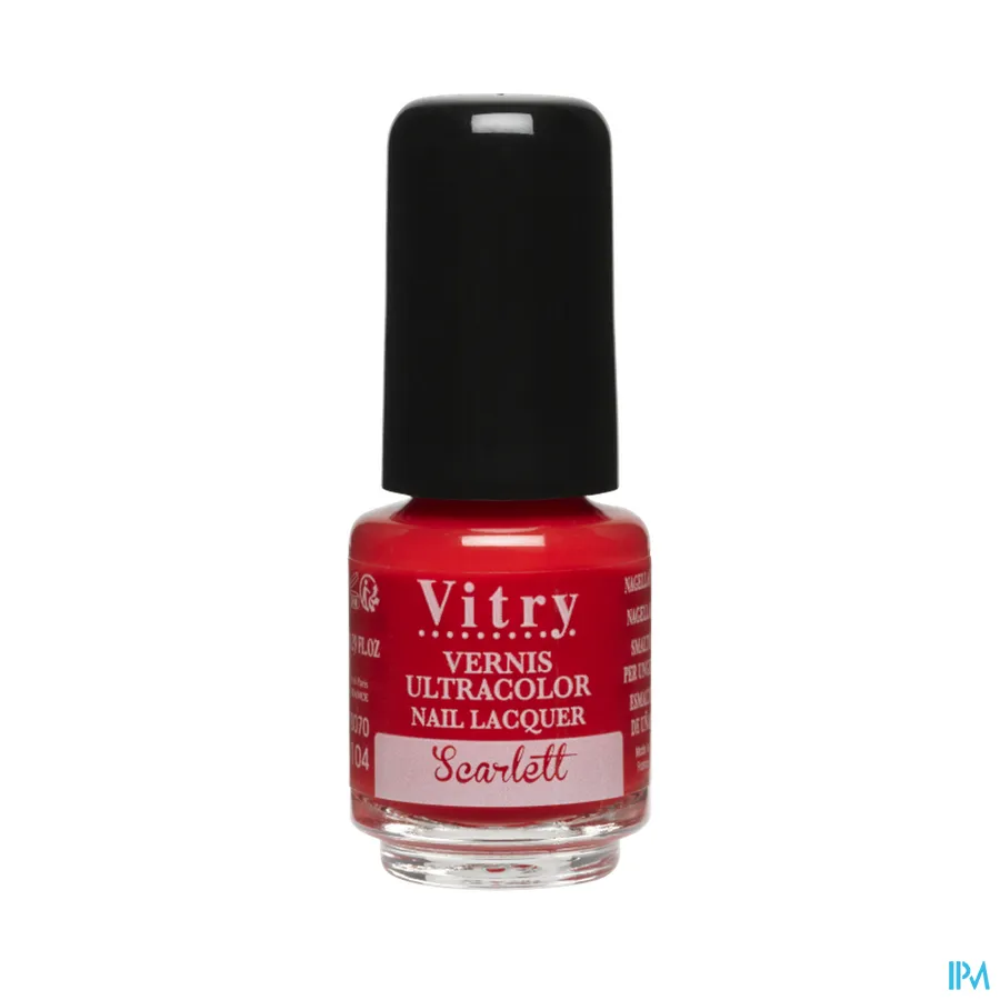 packshot van Vitry Nagellak 104 Scarlet 4 ml