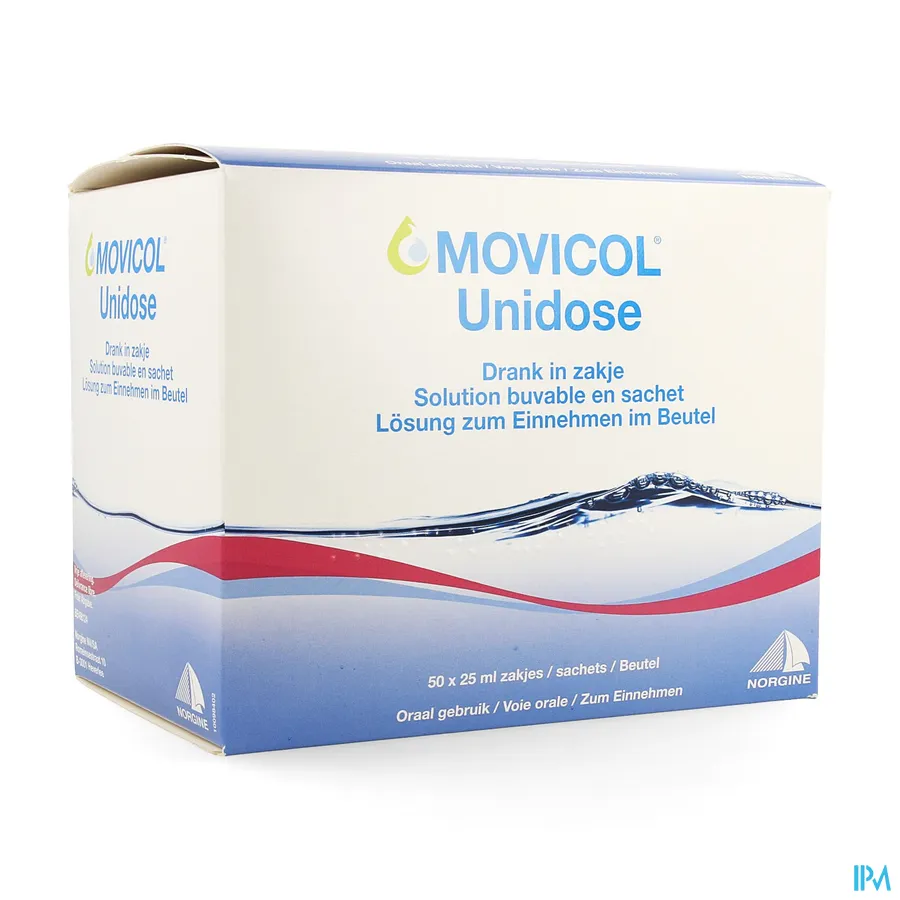 packshot van Movicol Unidose 50 zakjes